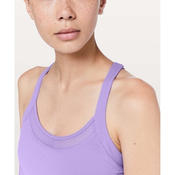 S017 Lululemon Rally Your Heart Tank - Enchanted Iris/Dark Court Purple - Picture 5 of 12